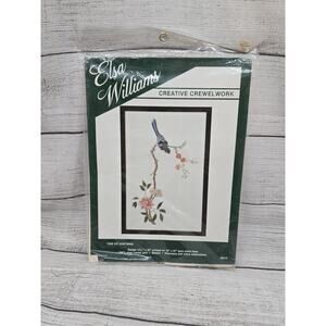 Elsa Williams Kit Creative Crewel work 00215 Blue Bird/Floral Sealed!